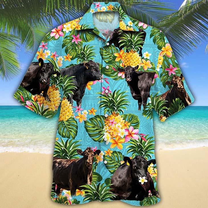 Black Angus Cattle Hawaiian Shirt  For Men _amp Women  Adult  Hw8619