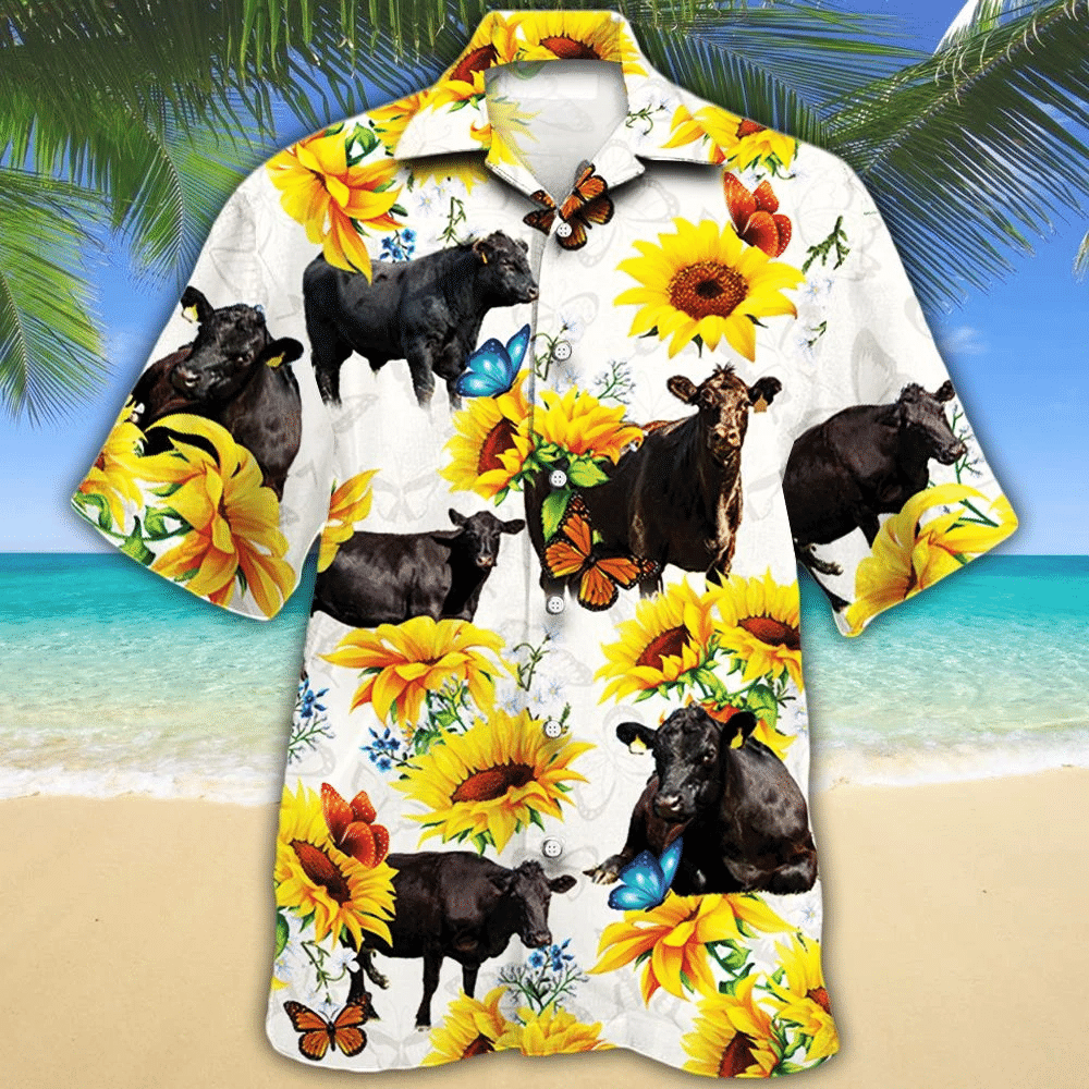 Black Angus Hawaii Shirt Black Angus Cattle Lovers Hawaiian Shirt 413596
