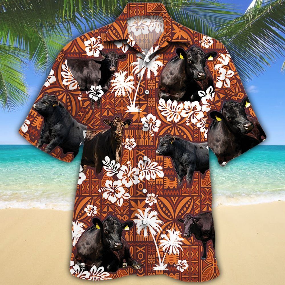 Black Angus Hawaii Shirt Black Angus Cattle Lovers Hawaiian Shirt 743764