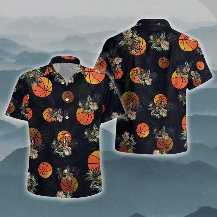 Black Basketball Unisex Hawaiian Shirts