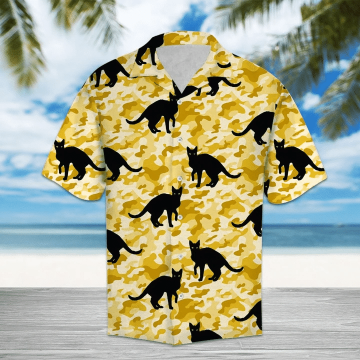Black Cat Hawaiian Shirt Unisex Adult Hw5027