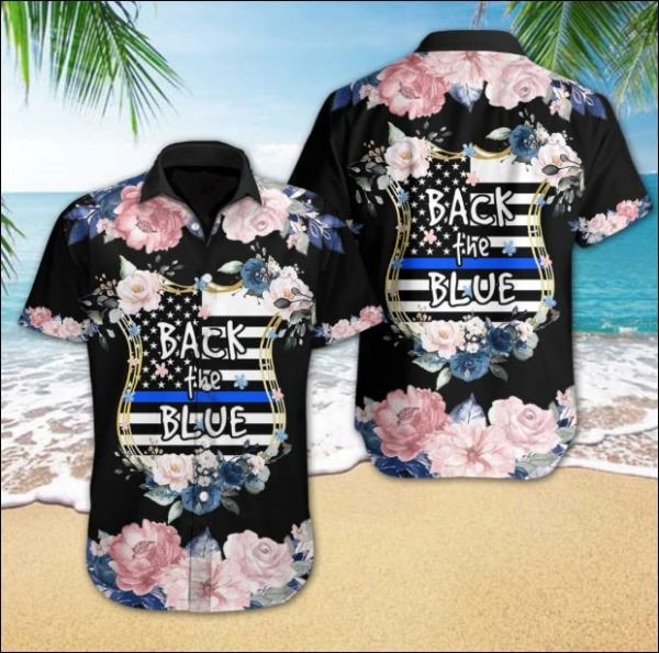 Black The Blue Hawaiian Shirt  Unisex  Adult  Hw6080