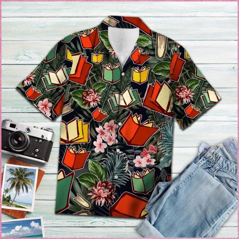 Book Tropical Hawaiian Shirt  Unisex  Adult  Hw5910