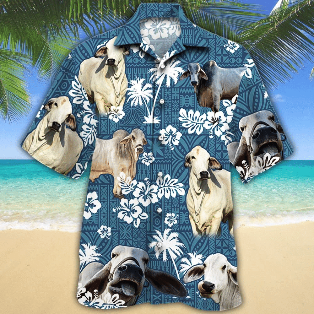 Brahman Cattle Shirt Brahman Cow Hawaii Shirt Brahman Cattle Lovers Hawaiian Shirt 557488