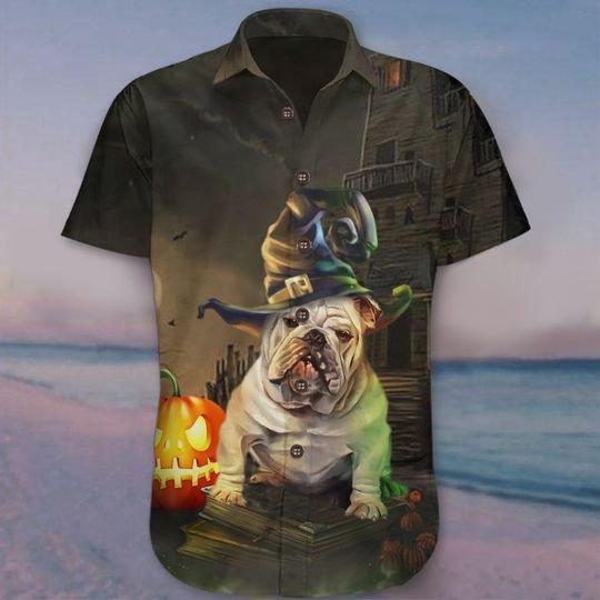 Bulldog Halloween Hawaiian Shirt For Men _amp Women Adult Hw8989