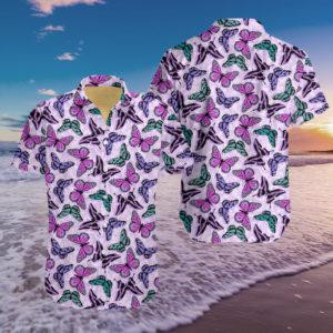 Butterfly Hawaiian Shirt  Unisex  Adult  Hw1249