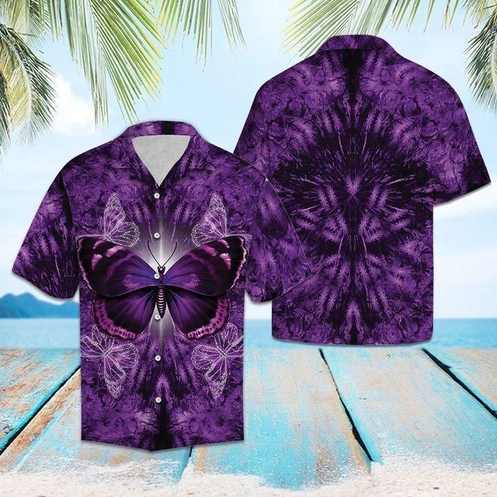 Butterfly Hawaiian Shirt  Unisex  Adult  Hw1277