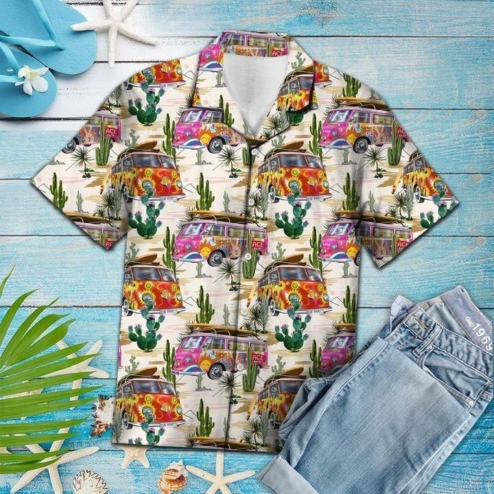 Cactus Hippie Hawaiian Shirt  Unisex  Adult  Hw1400