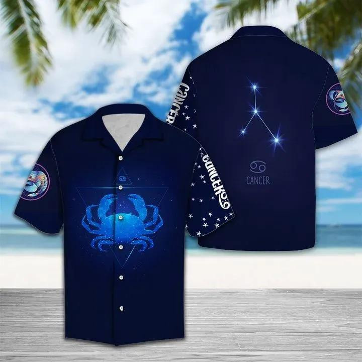 Cancer Horoscope Hawaiian Shirt  Unisex  Adult  Hw1361