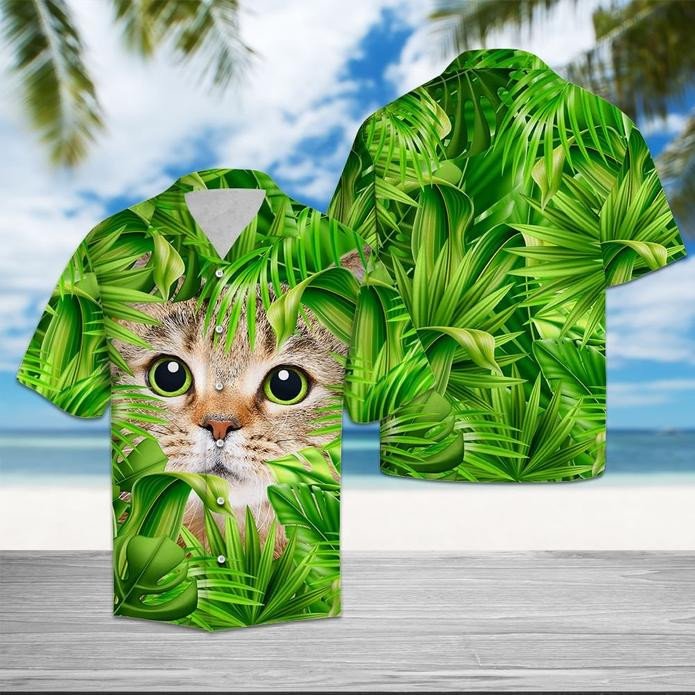 Cat Hiding Hawaiian Shirt Unisex Adult Hw5888
