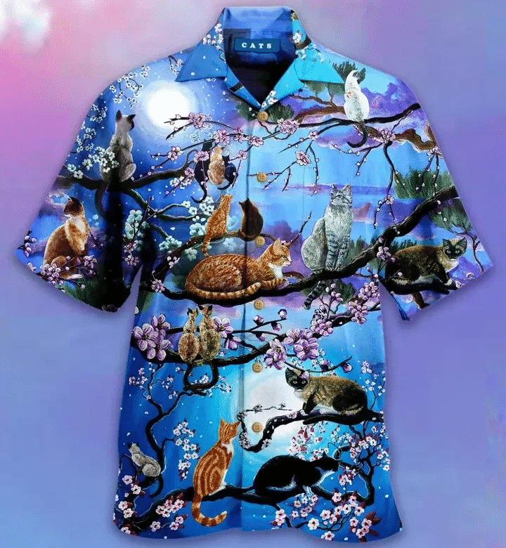Cats Live Life In Full Bloom Hawaiian Shirt Unisex Adult Hw3946