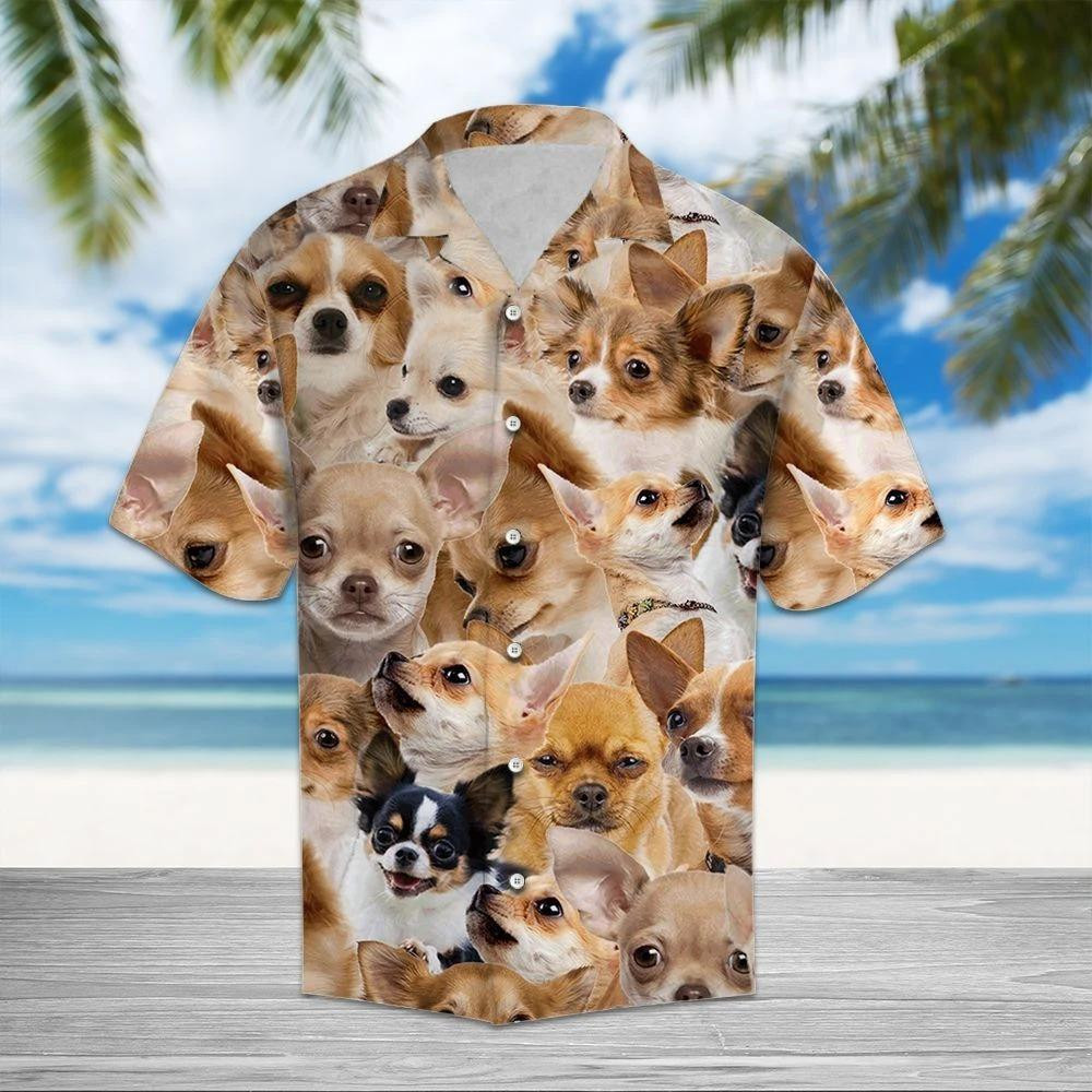 Chihuahua Awesome Hawaiian Shirt Unisex Adult Hw1264