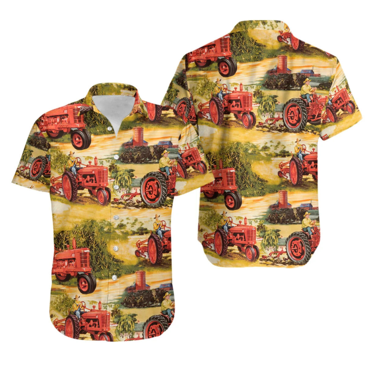 Childhood Tractor Farmer Hawaiian Shirt Unisex Adult Hw5215