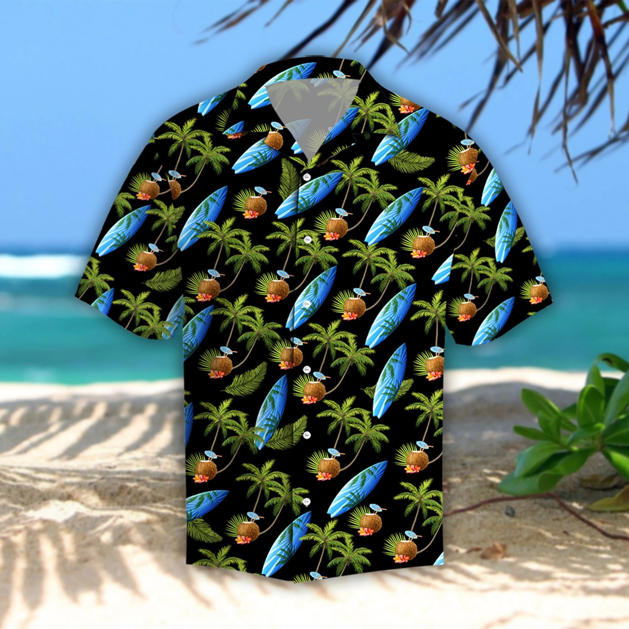 Coconut Island Hibiscus Tropical Hawaiian Shirt Unisex Adult Hw1563