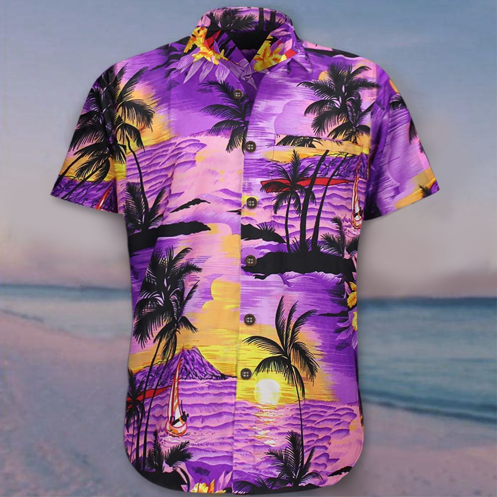 Coconut Tree Funky Hawaii Shirt Purple Hawaiian Shirt Best Beach Gifts For Girlfriend Coconut Tree Funky Hawaii Shirt Purple Hawaiian Shirt Best Beach Gifts For Girlfriend