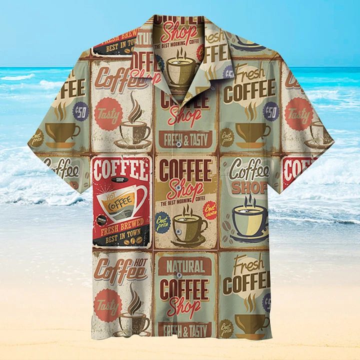 Coffee Hawaiian Shirt  Unisex  Adult  Hw5790