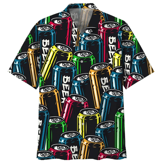 Colorful Beer Vintage Retro Summer Hawaiian Aloha Shirts Dh
