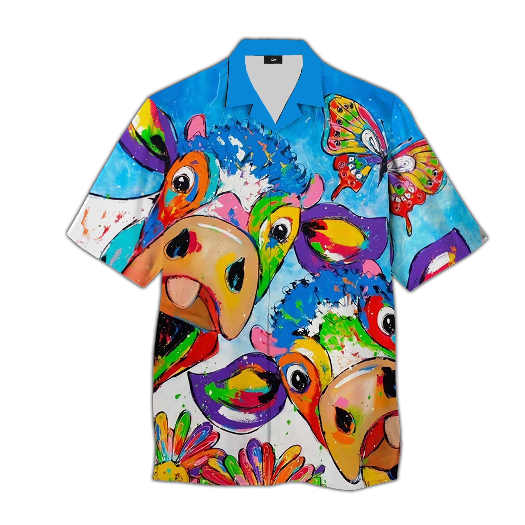 Colorful Cow Hawaiian Shirt Unisex Adult Hw3005