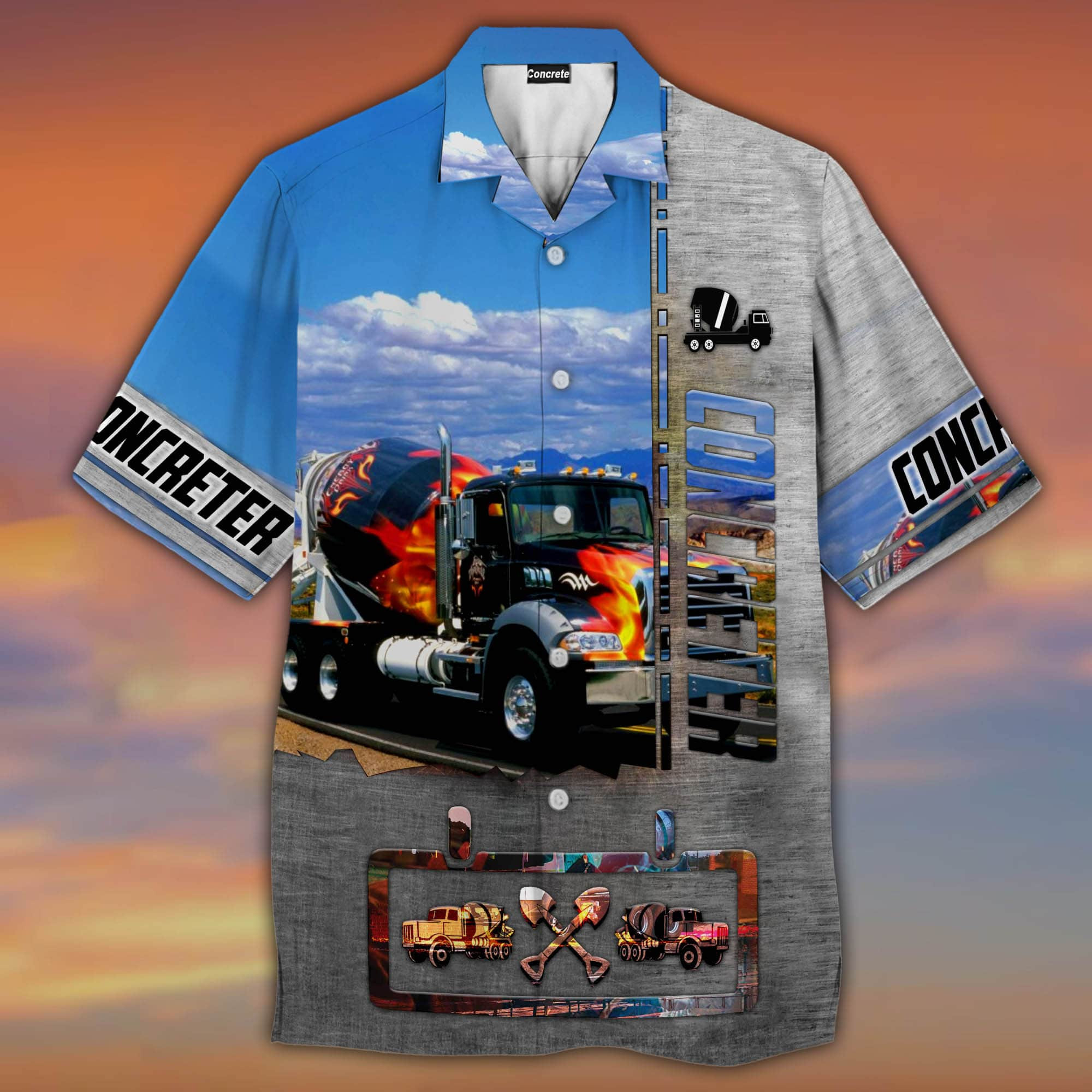 Concreter Mixer Car Hawaiian Shirt Unisex Adult Hw4369