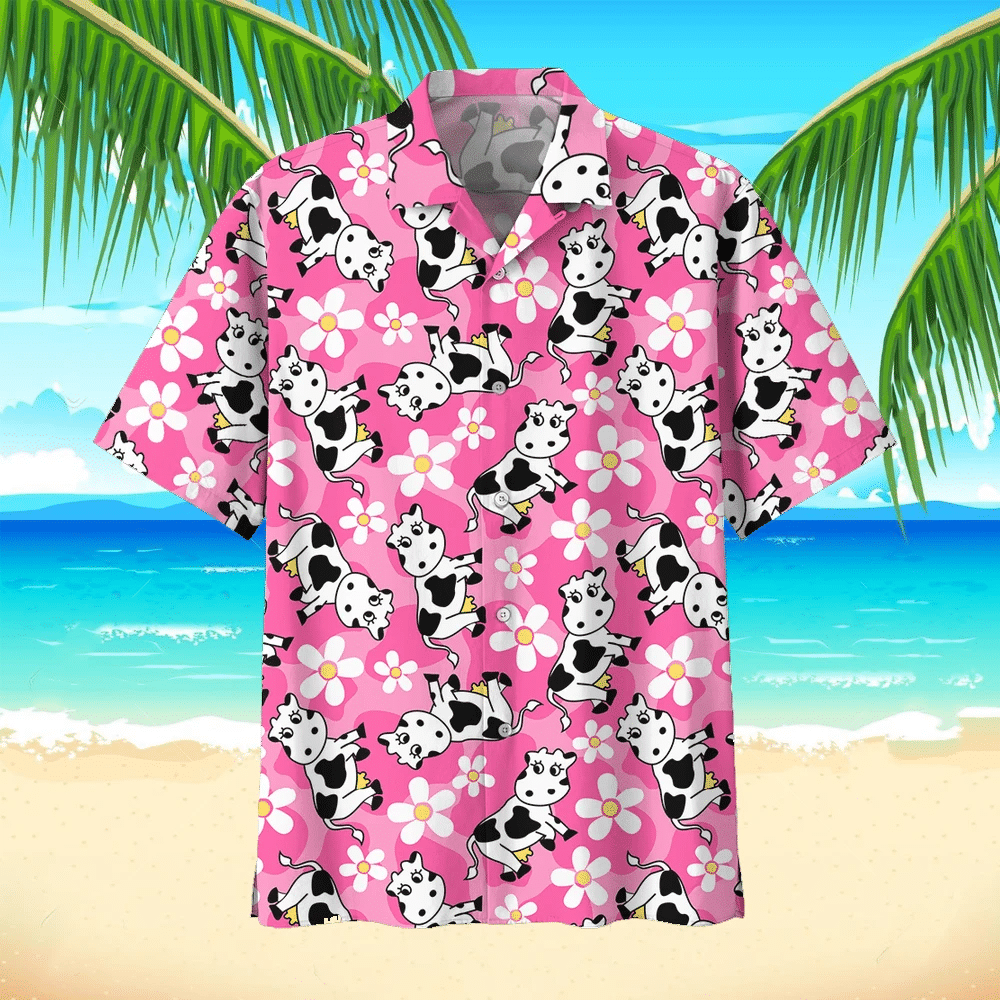 Cow Hawaiian Beach Shirt 9
