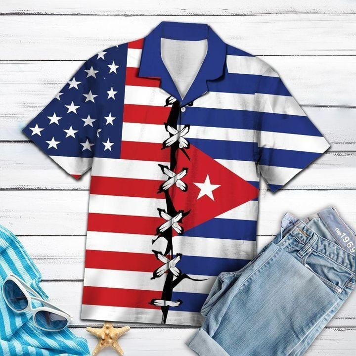 Cuba Root Flag Color Unisex Hawaiian Shirts