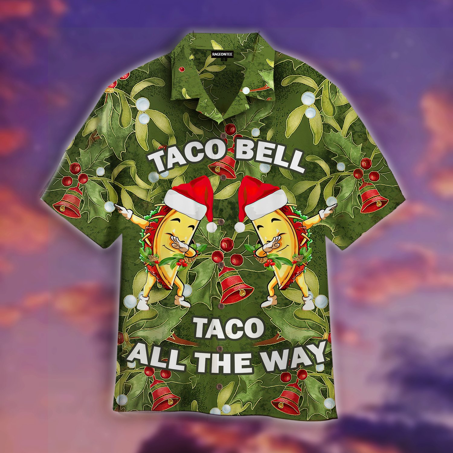 Dabbing Taco Bell Christmas Hawaiian Shirt For Men _amp Women Adult Wt1248