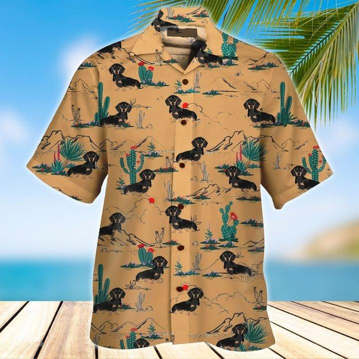 Dachshund Catus Hawaiian Shirt
