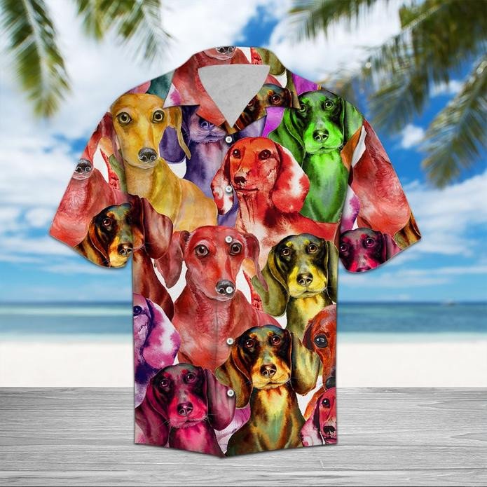 Dachshund Color Hawaiian Shirt  Unisex  Adult  Hw5439