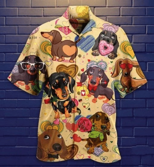 Dachshund Hawaiian Shirt  Unisex  Adult  Hw4121
