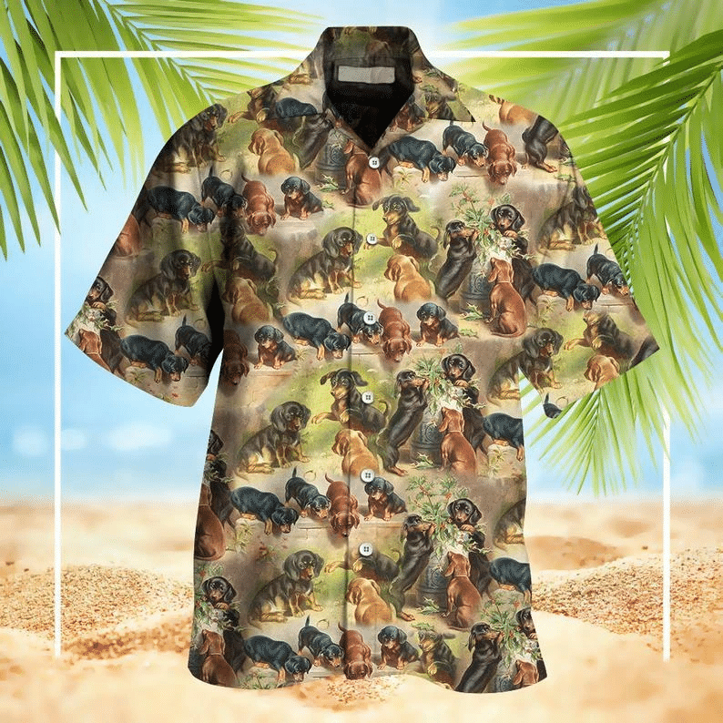 Dachshund Hawaiian Shirt  Unisex  Adult  Hw6062