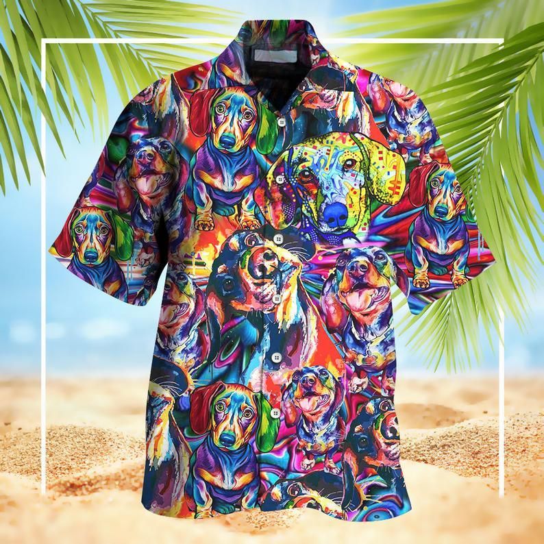Dachshund Hawaiian Shirt Unisex Adult Hw6063