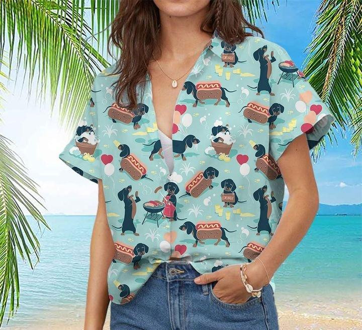 Dachshund Lovers Hawaiian Shirt 7