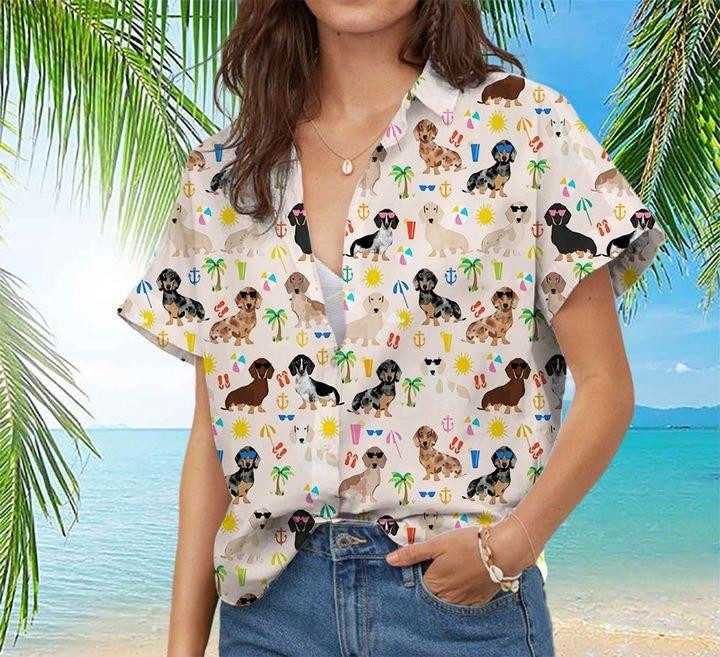 Dachshund Lovers Hawaiian Shirt 8