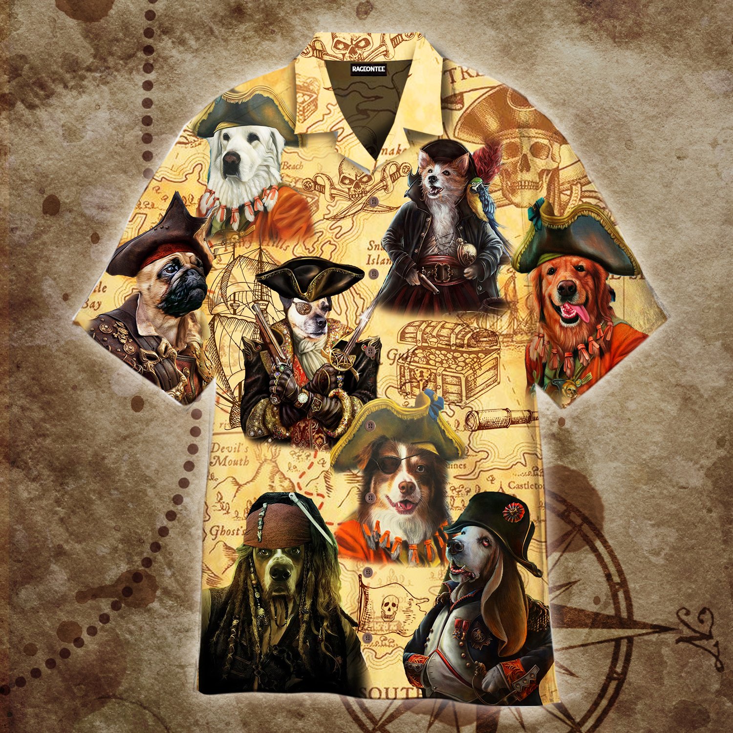 Dangerous Dogs Hawaiian Shirt  For Men and Women