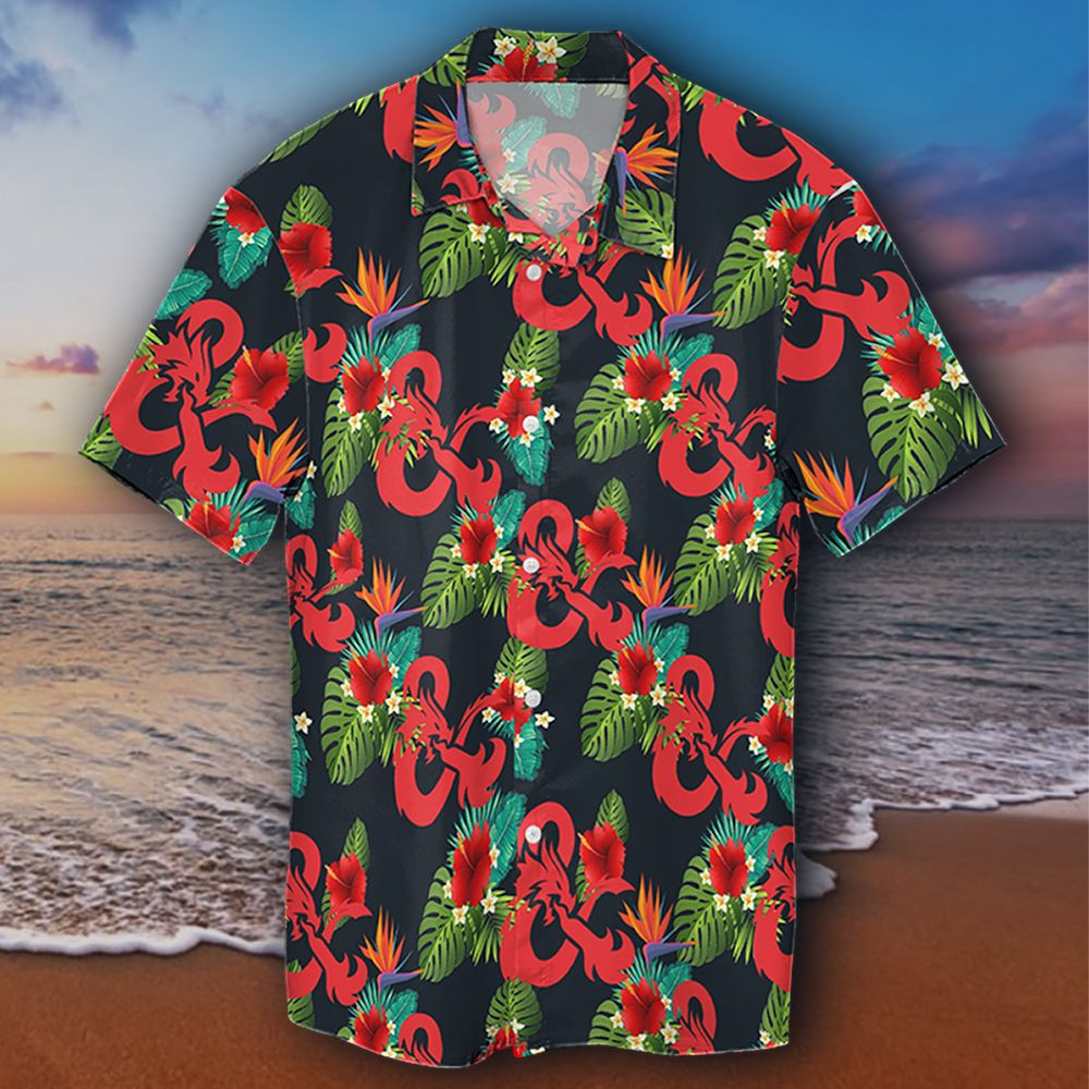 Dd Hawaiian Shirt Tropical Dungeons Dragons Hawaiian Shirt