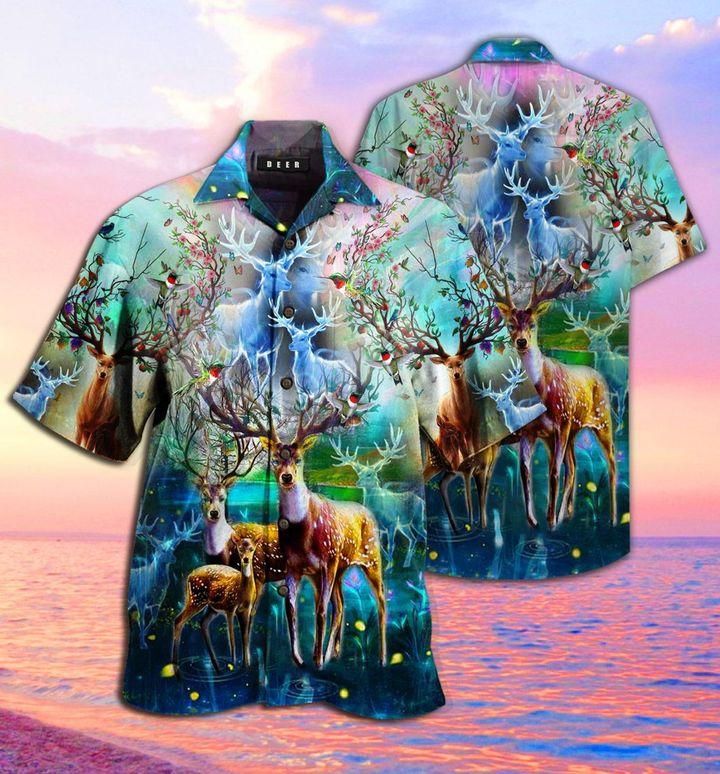 Deer Hawaiian Shirt  Unisex  Adult  Hw1671