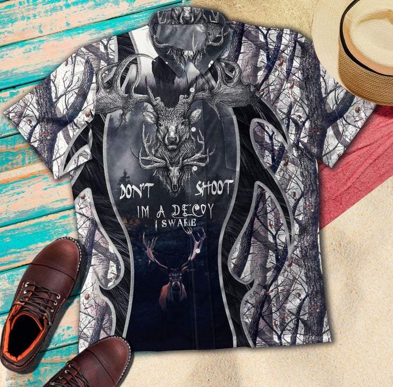 Deer Hunting Forest Hawaiian Shirts Kv