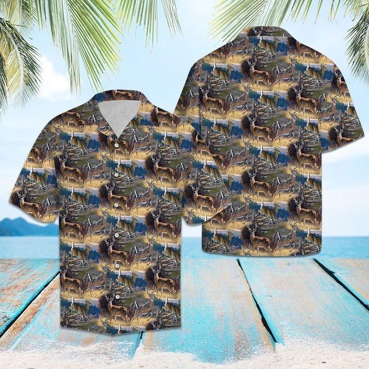 Deer Hunting Hawaiian Shirt  Unisex  Adult  Hw1592