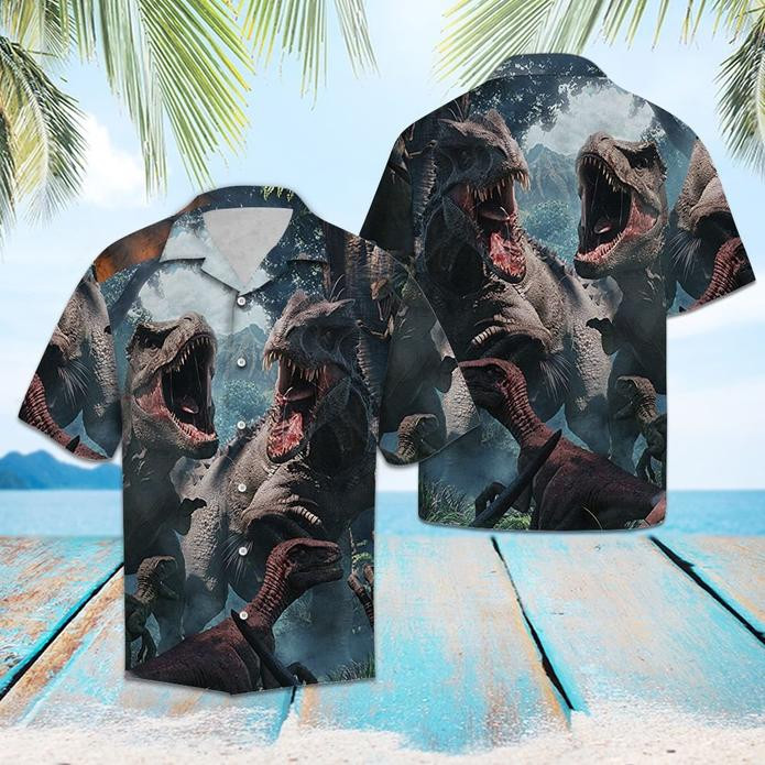 Dinosaur World Hawaiian Shirt  Unisex  Adult  Hw5856