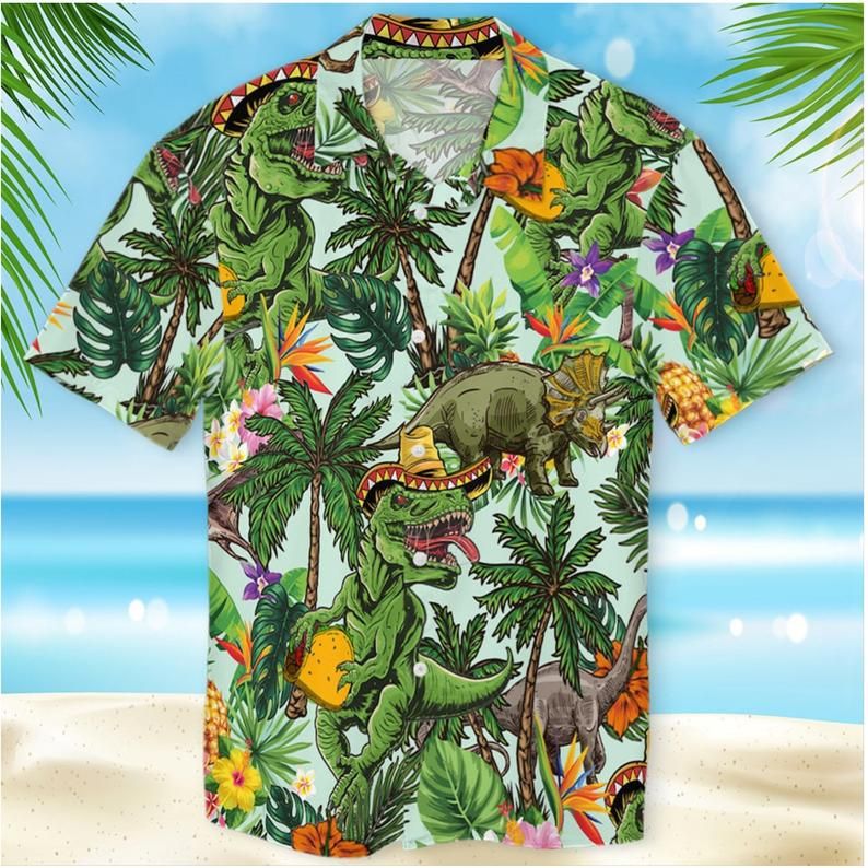 Dinosaurs Hawaiian Shirt  Unisex  Adult  Hw5460