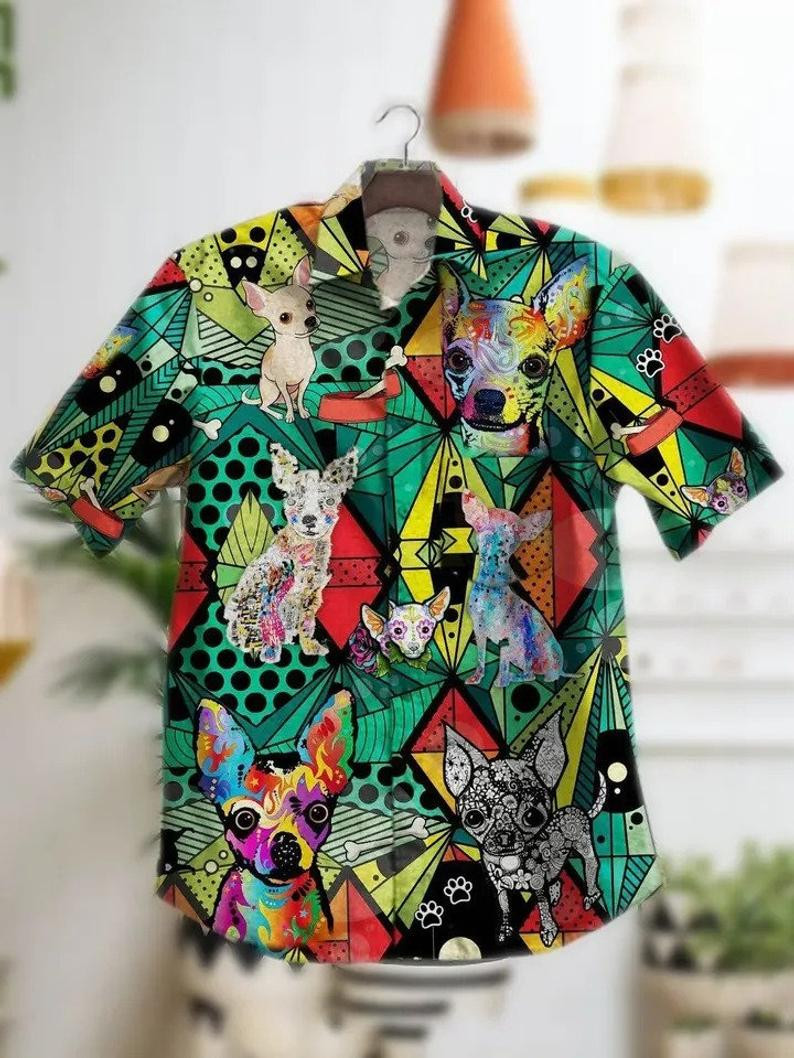 Dogs Hawaiian Shirt  Unisex  Adult  Hw4409