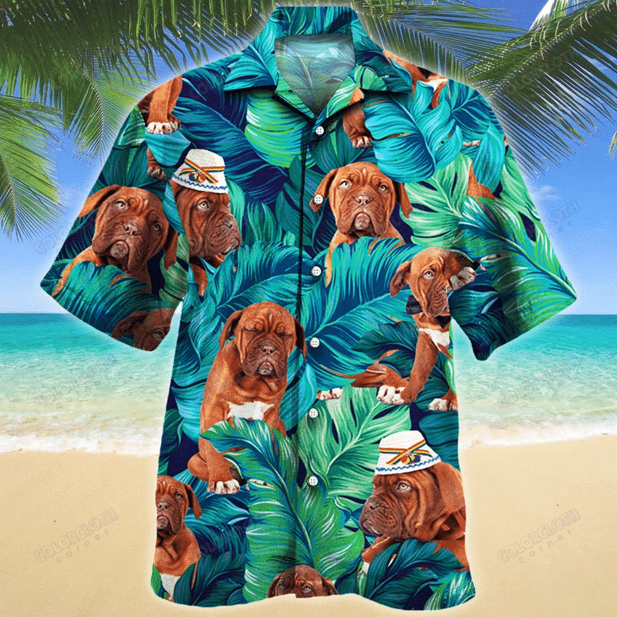 Dogue De Bordeaux Dog Lovers Gift Hawaiian Shirt Tv055843