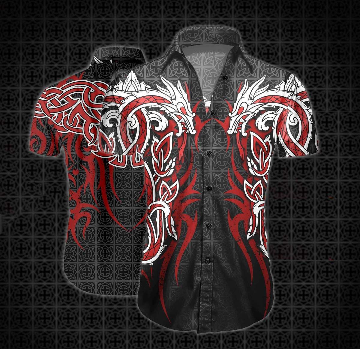 Dragon Tattoo Art Hawaiian Shirt  Unisex  Adult  Hw2702