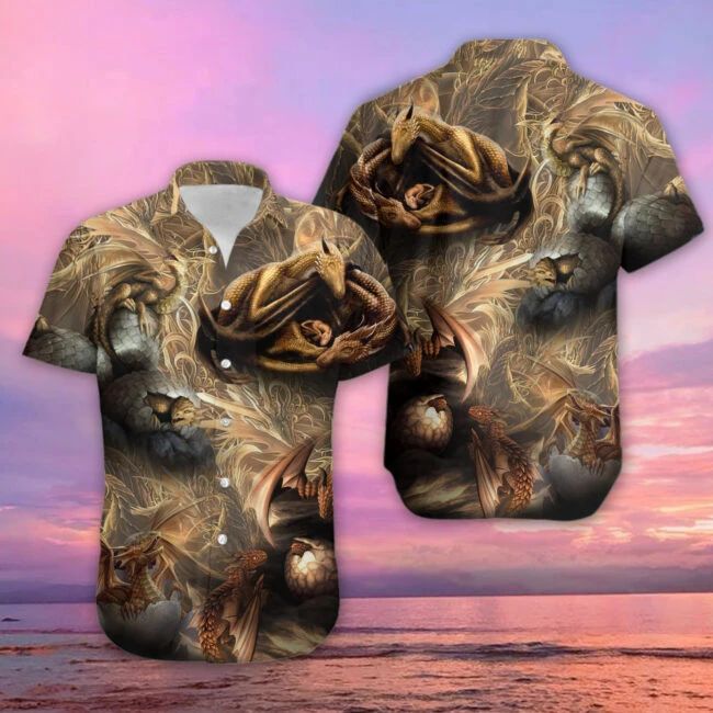 Dragon Tropical Hawaiian Shirt  Unisex  Adult  Hw6044
