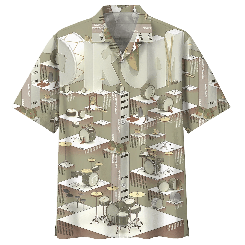 Drum Hawaiian Shirt 608502