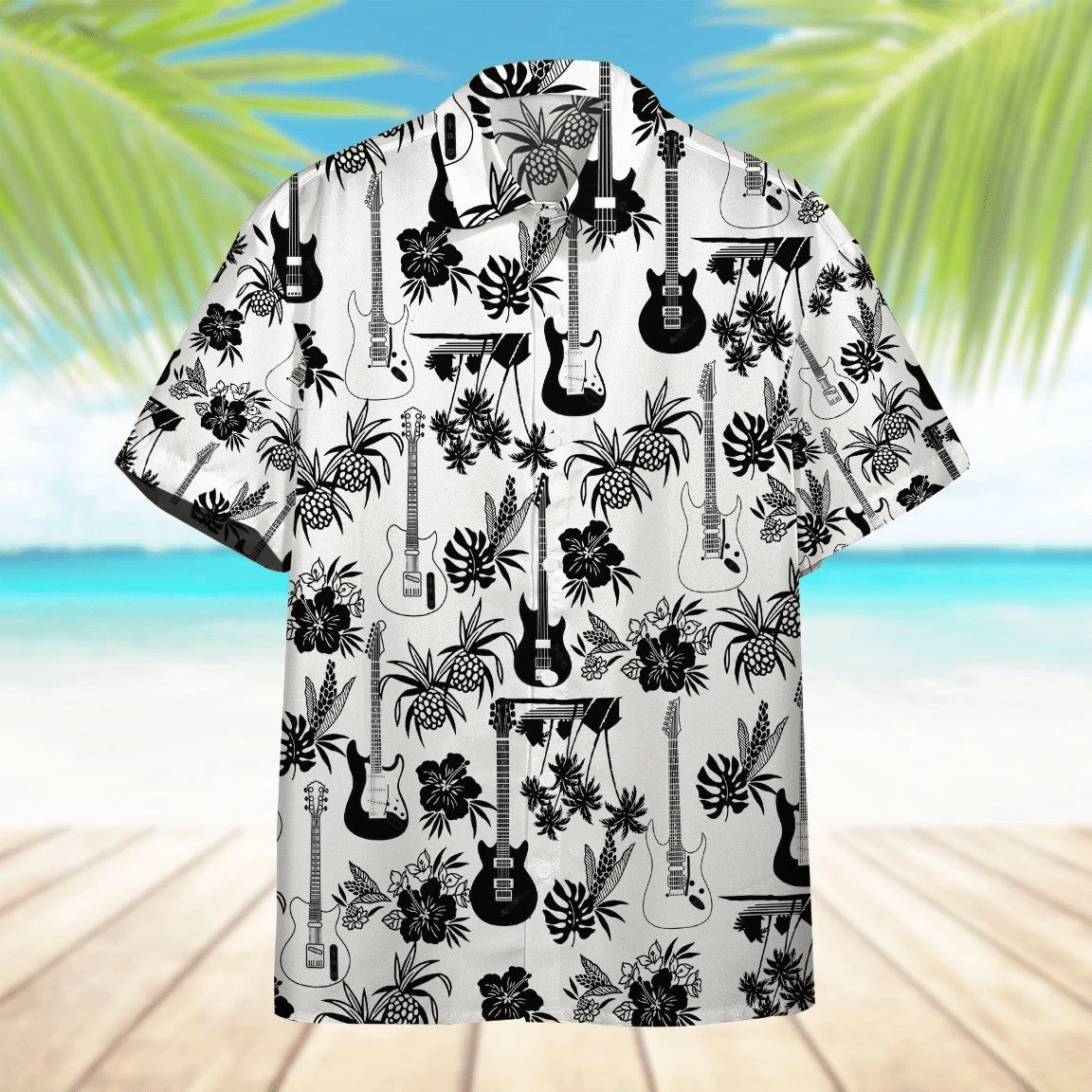Electric Guitar Hawaiian Shirt  Unisex  Adult  Hw4266
