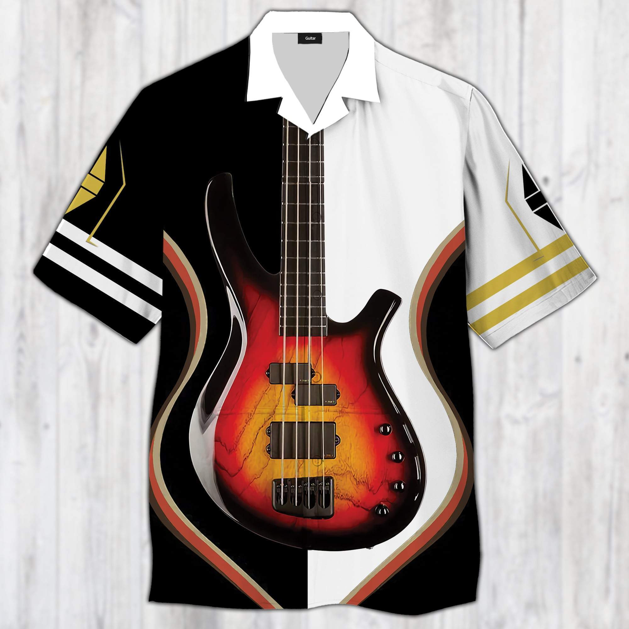 Electric Guitar Stratocaster Hawaiian Shirt  Unisex  Adult  Hw3008