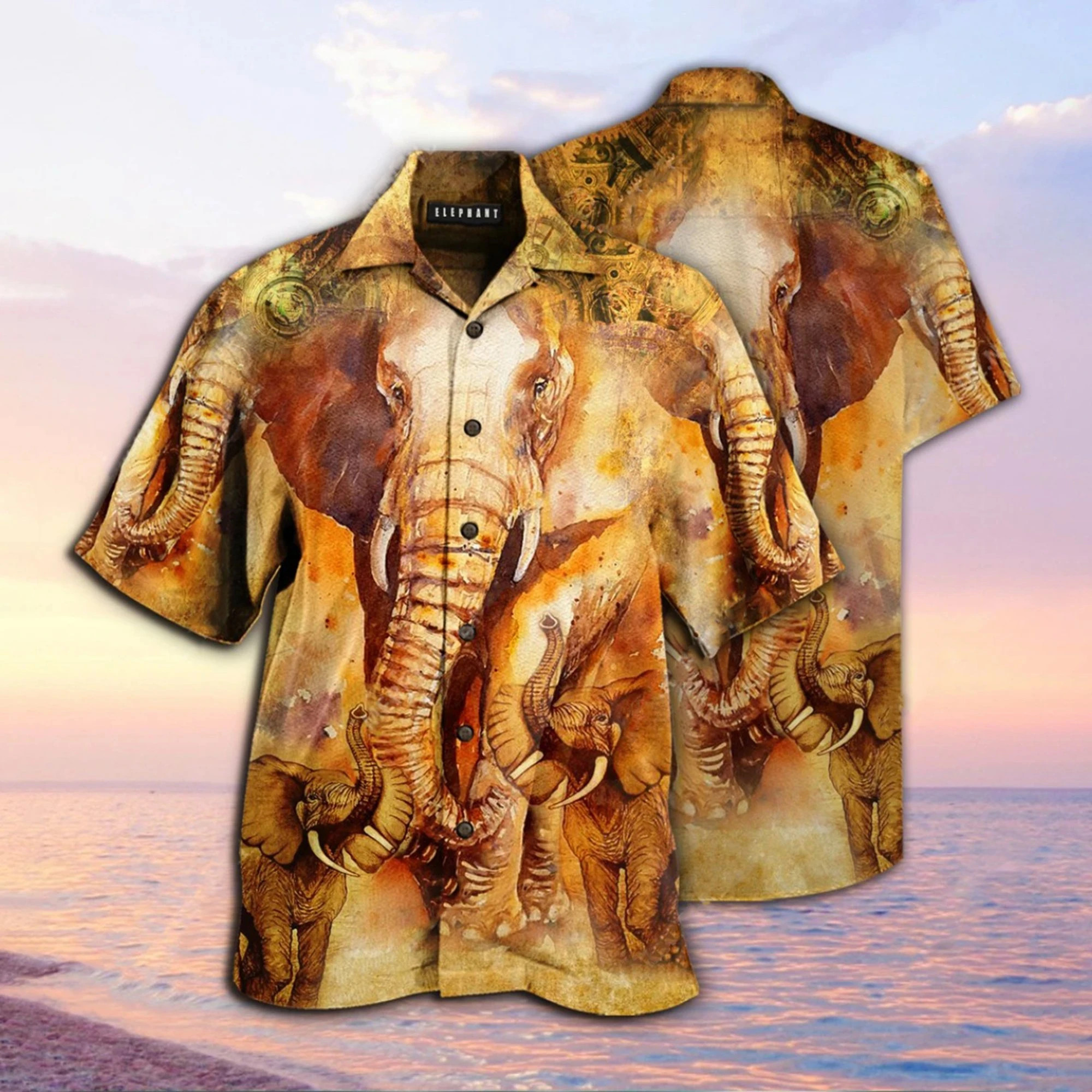 Elephant Hawaiian Shirt  Unisex  Adult  Hw5993