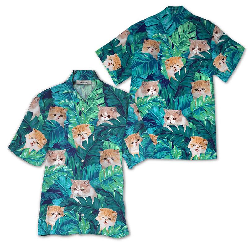 Exotic Cat Hawaiian Shirt  For Men _amp Women  Adult  Hw8729