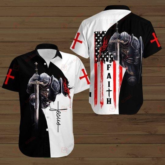 Faith Knight Jesus Hawaiian Shirts V
